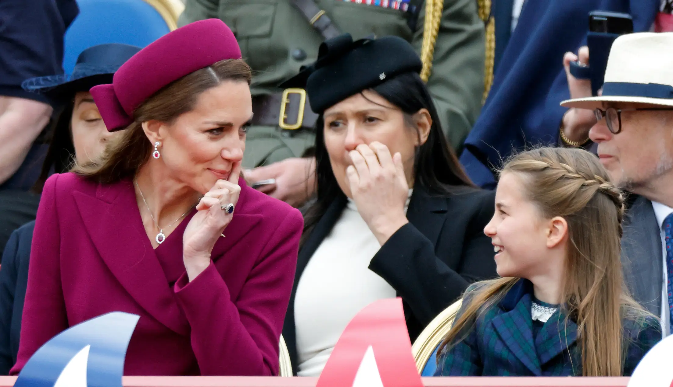 Kate broke her cool facade to issue a cheeky comment (Max Mumby/Indigo/Getty Images)