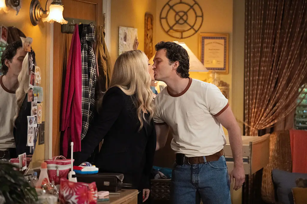 Eventually the pair were able to kiss without needing intimacy coordinators (Photo by Troy Harvey/CBS via Getty Images)