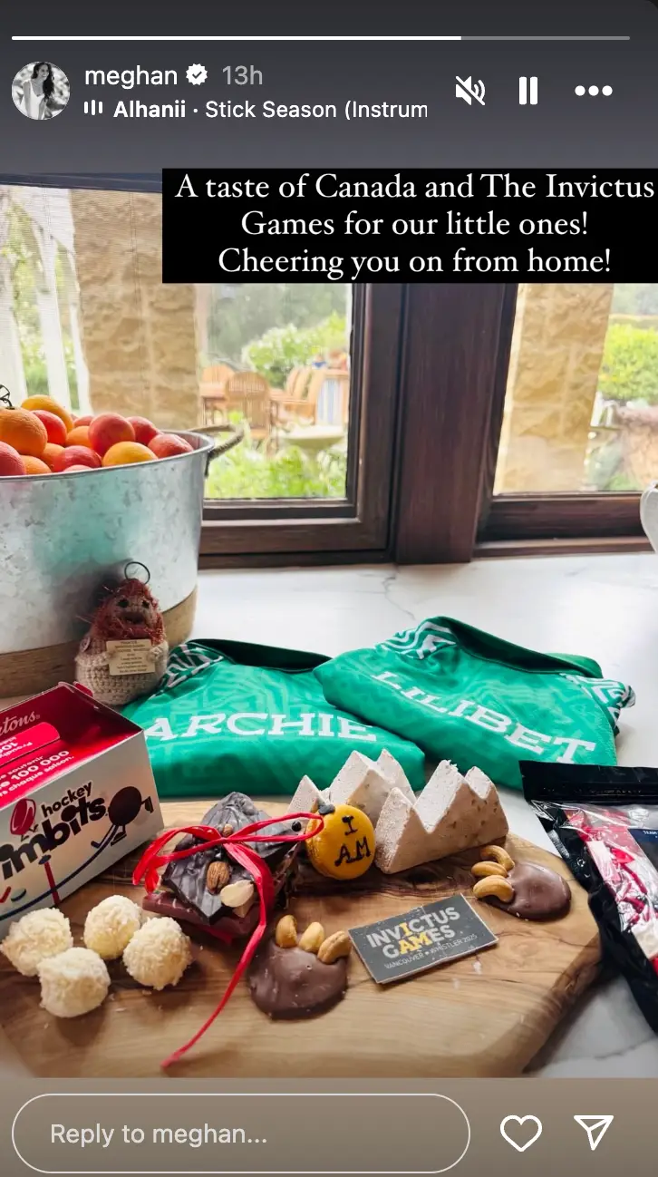 Meghan took to Instagram to share an update after leaving Prince Harry in Canada to be with her children in California (Instagram/@meghan)