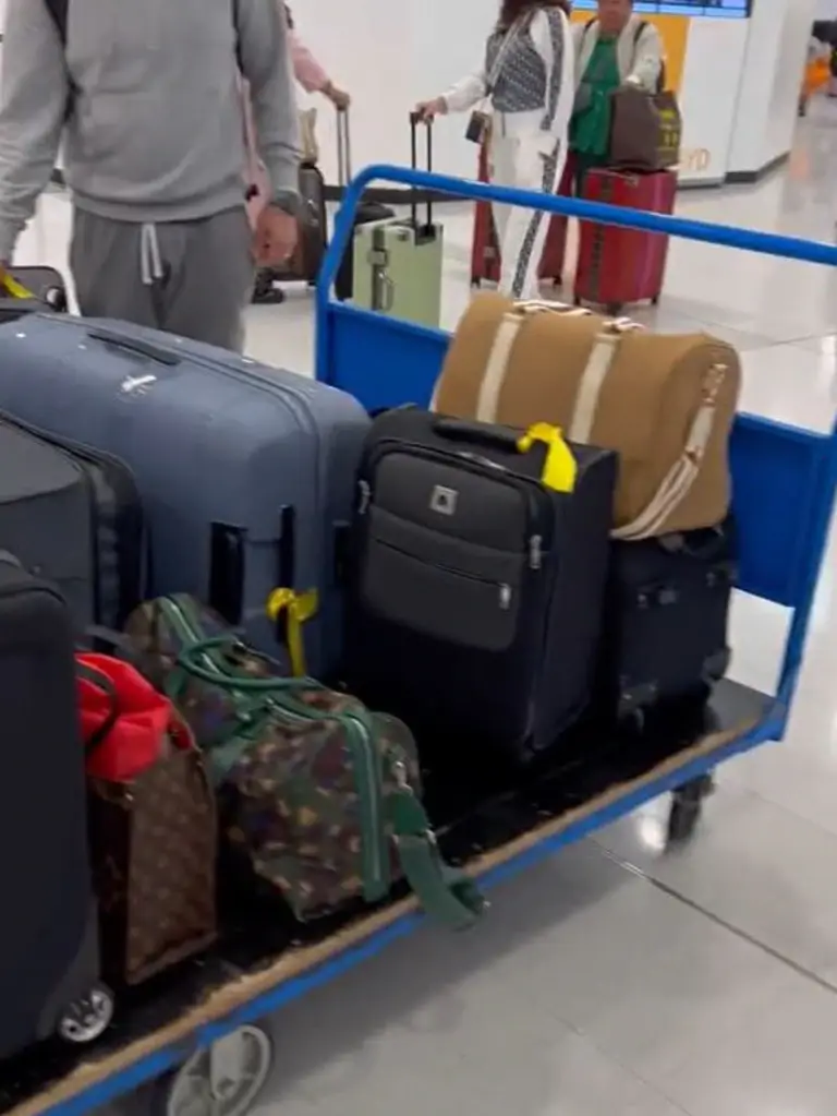 Some TikTok users were very bothered about the 18 pieces of luggage.