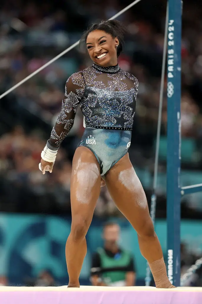 Simone Biles forgot a major protocol. (Jamie Squire/Getty Images)
