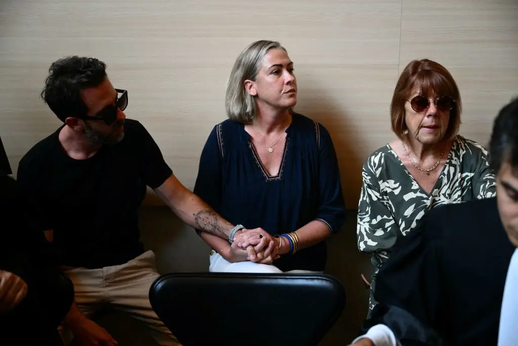 Gisèle is being supported by her children in court (CHRISTOPHE SIMON/AFP via Getty Images)