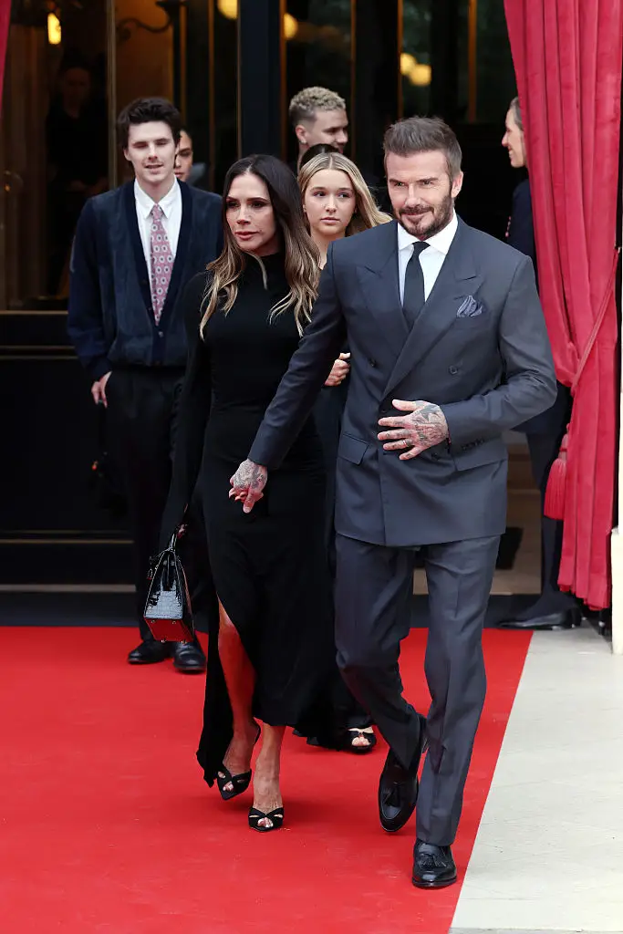 The family stepped out in Paris, where Victoria was honoured with the Chevalière de l’Ordre des Arts et des Lettres (Neil Mockford / Contributor / Getty Images)
