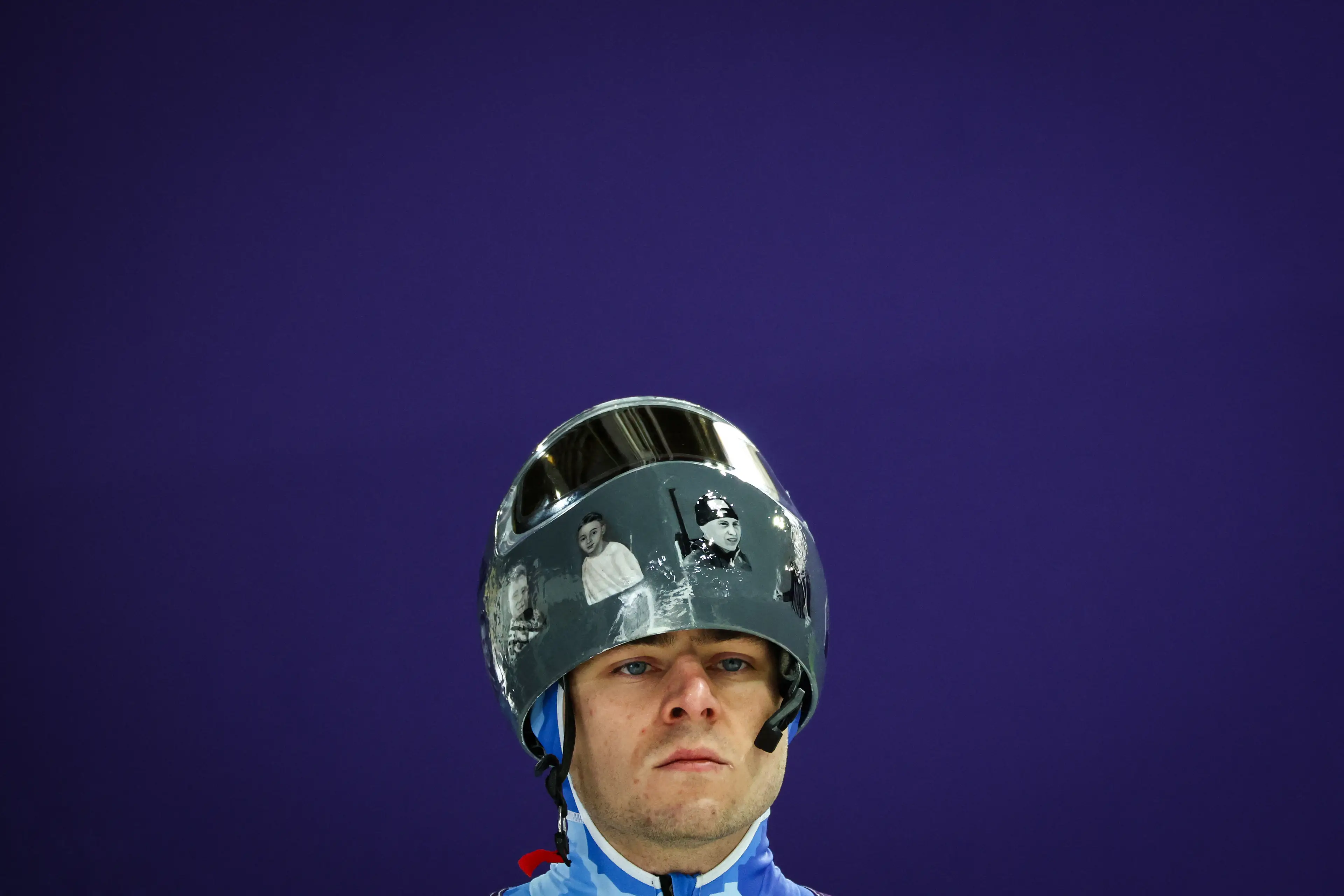 Vladyslav Heraskevych is banned from competing in the Winter Olympics (FRANCK FIFE/AFP via Getty Images)