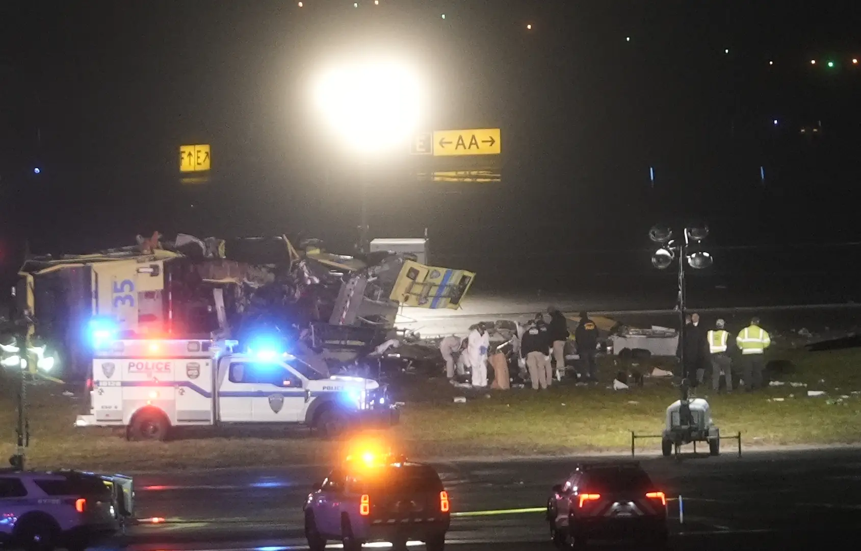 The pilot and co-pilot were killed in the collision (Selcuk Acar/Anadolu via Getty Images)