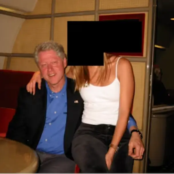 Her husband, Bill Clinton, has been pictured in the Epstein files a number of times, however, this doesn't equal any wrongdoing (Department of Justice)