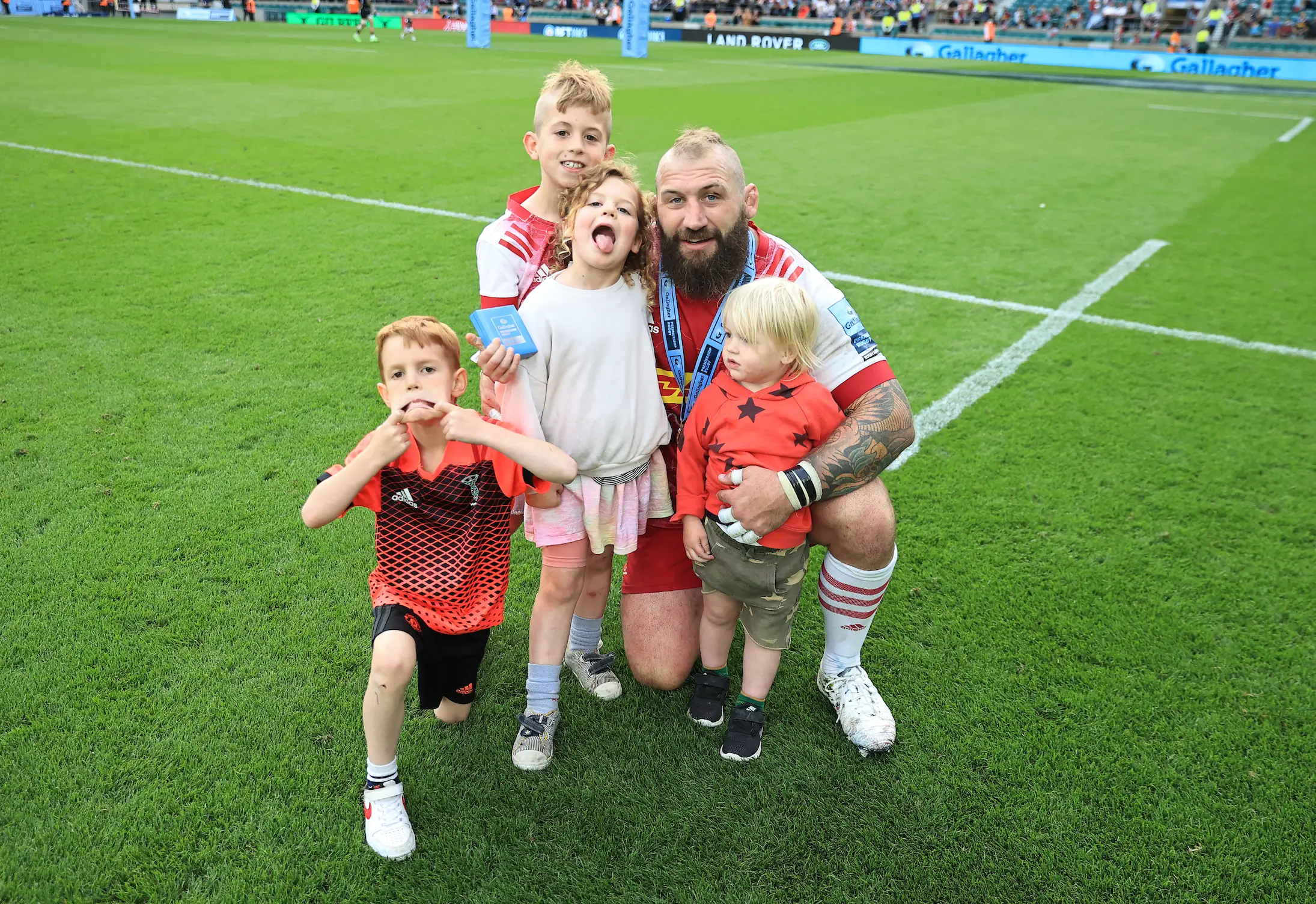 Marler shares four children with his wife Daisy (David Rogers/Getty Images)