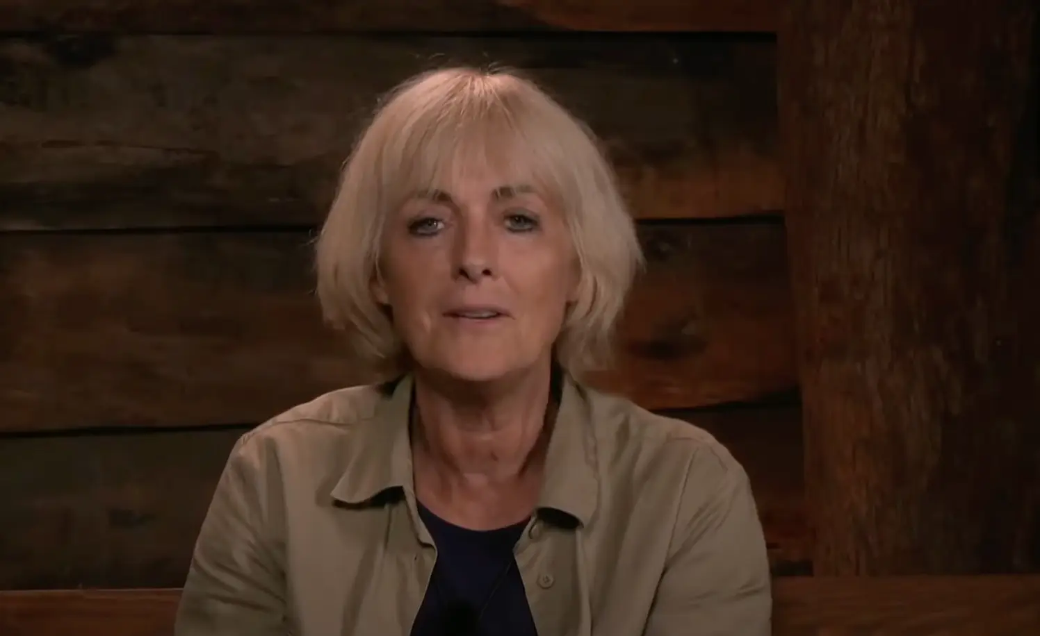Jane Moore has also been suspected of wearing make-up in the jungle (ITV)