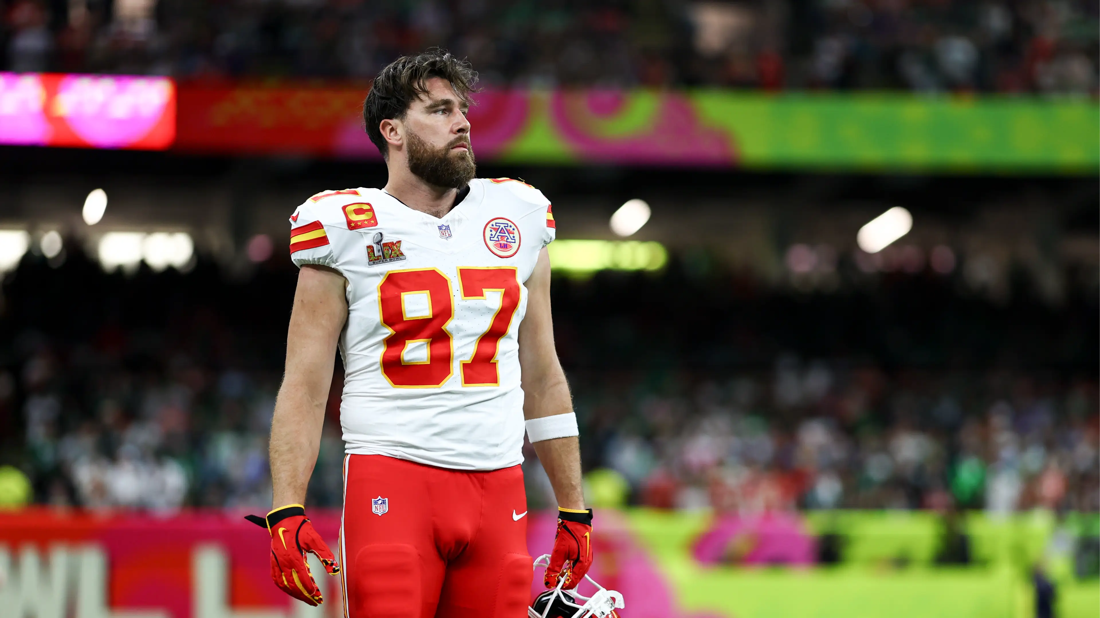 Travis Kelce says not to listen to rumours (Getty)