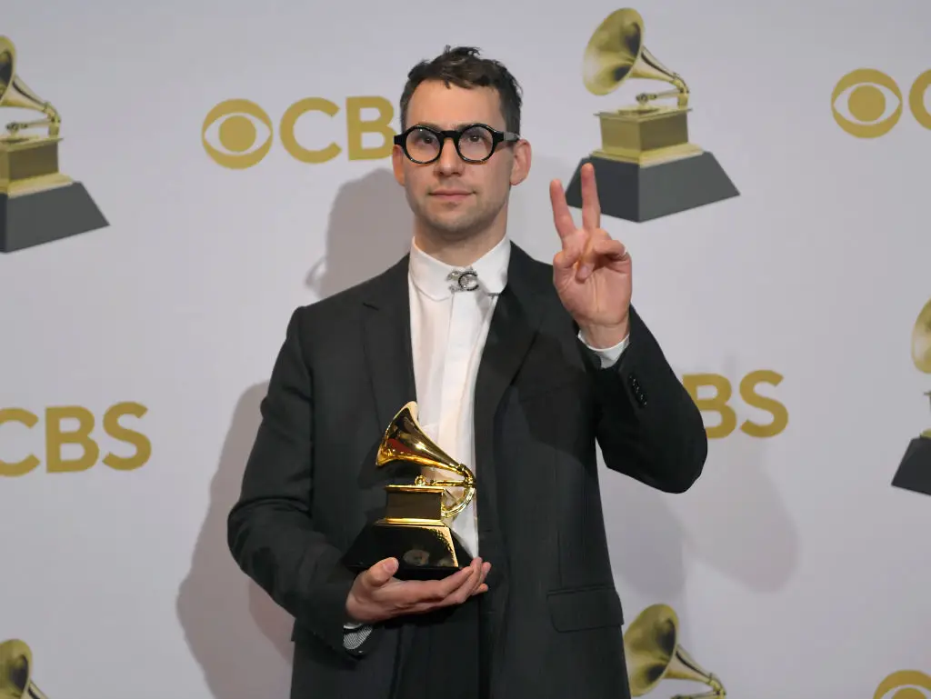 Jack Antonoff was accused of putting in earplugs during Katy Perry's performance (David Becker/Getty Images for The Recording Academy)