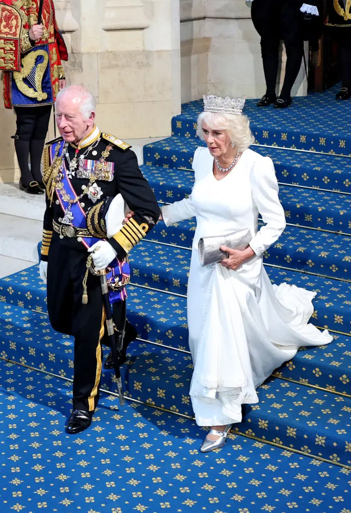 King Charles and Queen Camilla at the State Opening of Parliament today (17 July). (Chris Jackson / Staff / Getty Images)