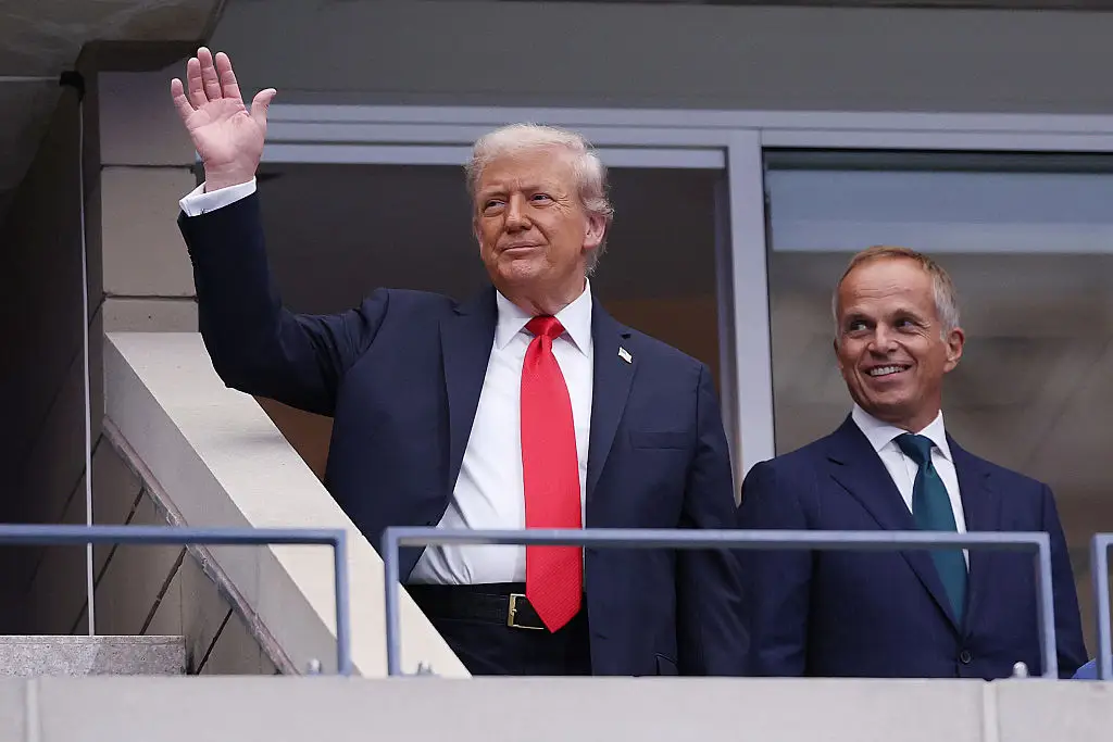 Trump attended the men's singles final at the US Open on Sunday (Matthew Stockman/Getty Images)
