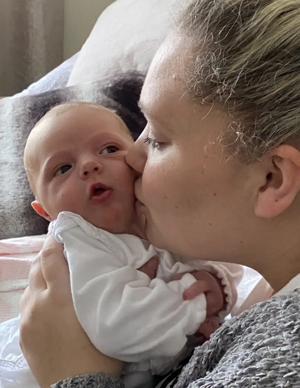 Samantha Crosbie was overjoyed at the birth of her baby girl Betty on 9 February 2020.