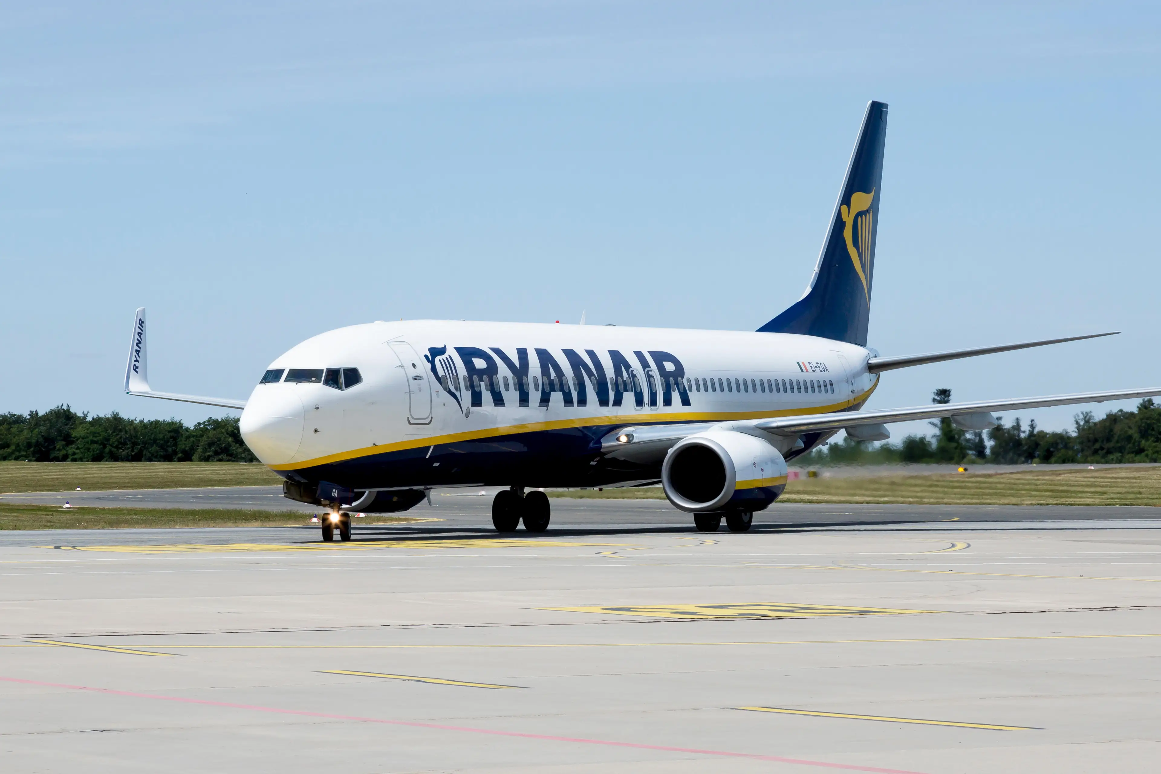 The passenger was on a Ryanair flight (
