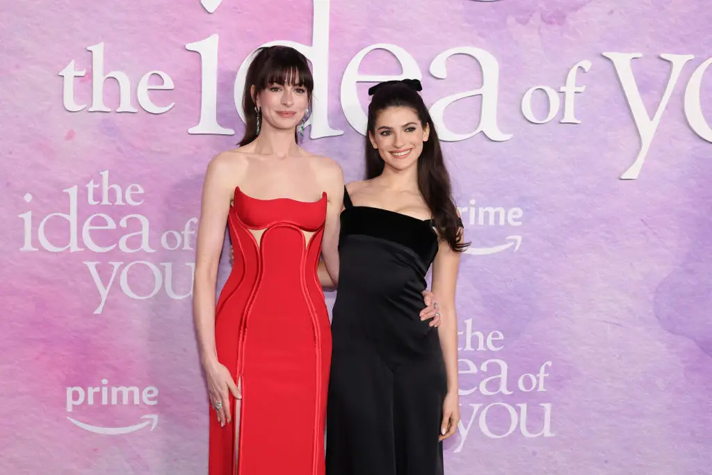 Fans think the actress has a striking resemblance to a number of A-Listers, including Anne Hathway, who she played the daughter of in 2024 (Cindy Ord/Getty Images)