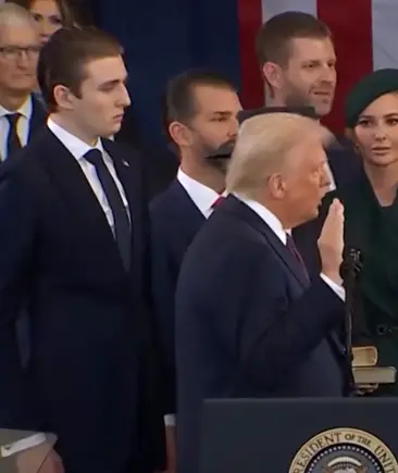 The pair are only a year apart in age (YouTube/@kaitrump)