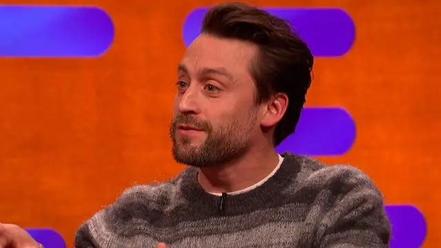 Kieran spilt the tea while chatting to Graham Norton (BBC)