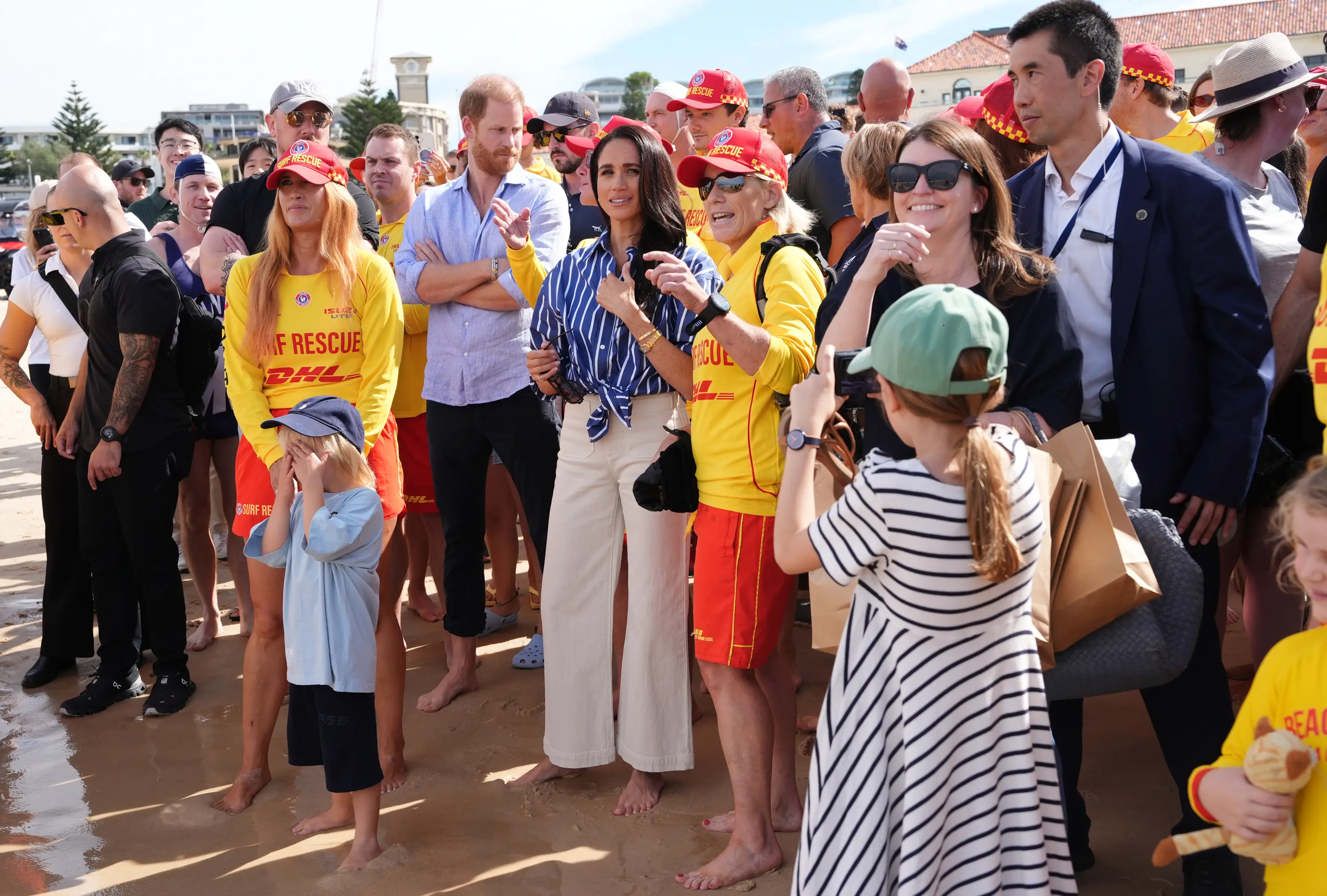 However, there was one woman who didn't fancy moving (Jonathan Brady-Pool/Getty Images)