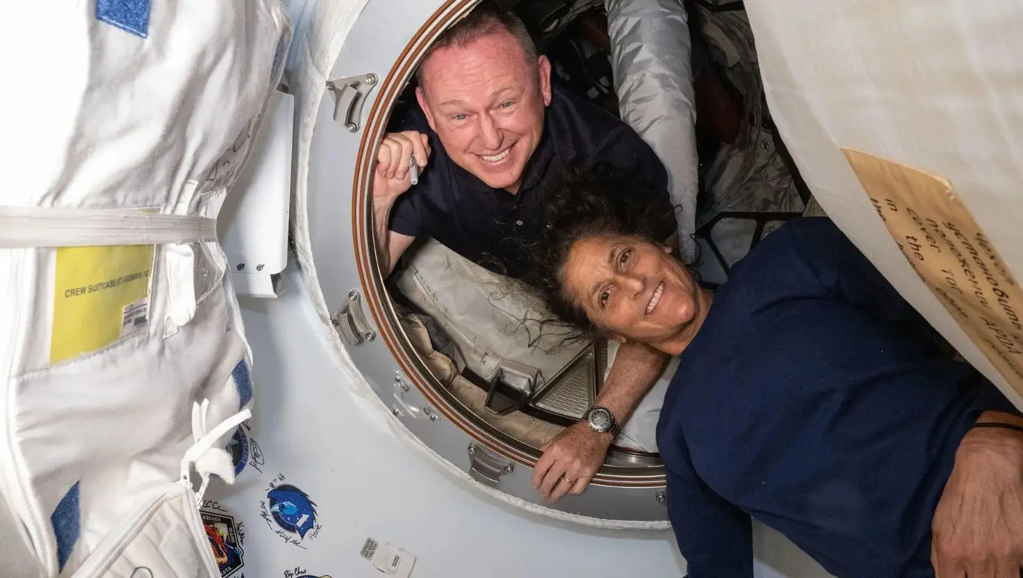 Butch and Suni have been onboard the International Space Station for nine months (NASA)
