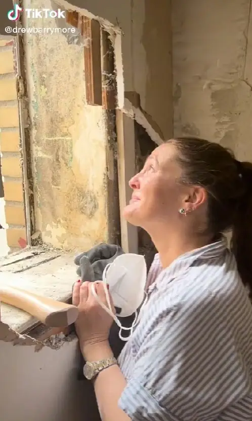 The star documented the discovery on TikTok.