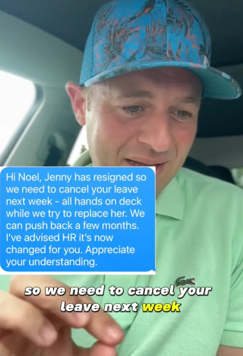 Michael Sanz read out screenshots of the shocking text exchange.