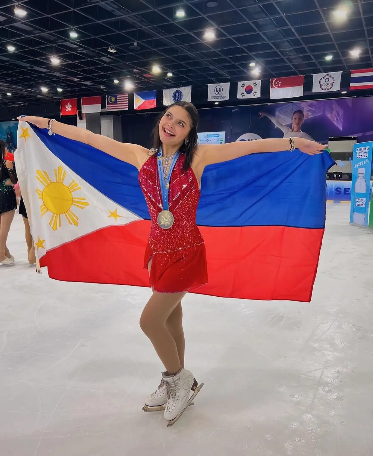 The figure-skating champion bagged herself a trophy earlier this week. (Instagram/@sofiaiskates)