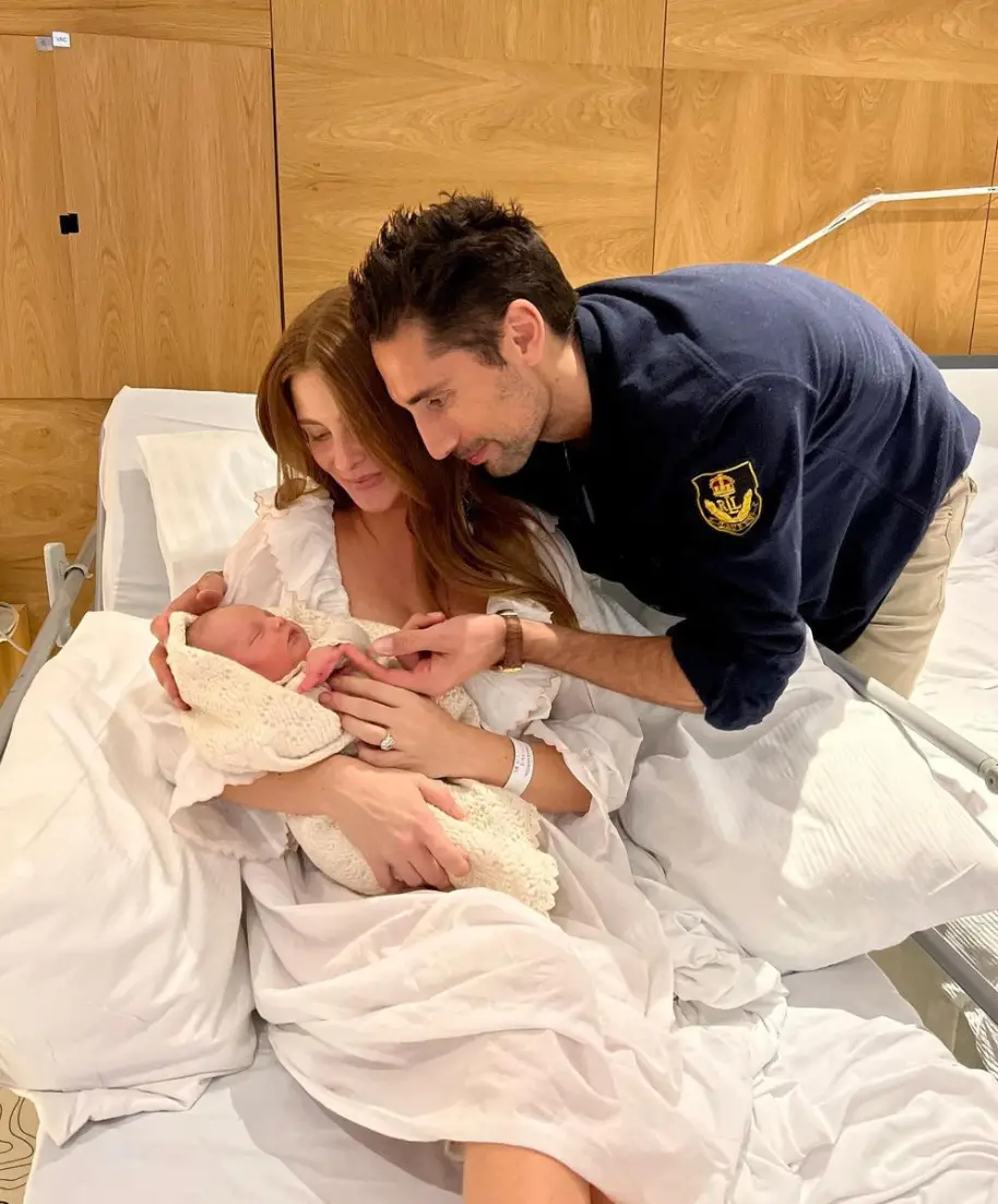 Millie and Hugo welcomed baby Aurelia back in November. (