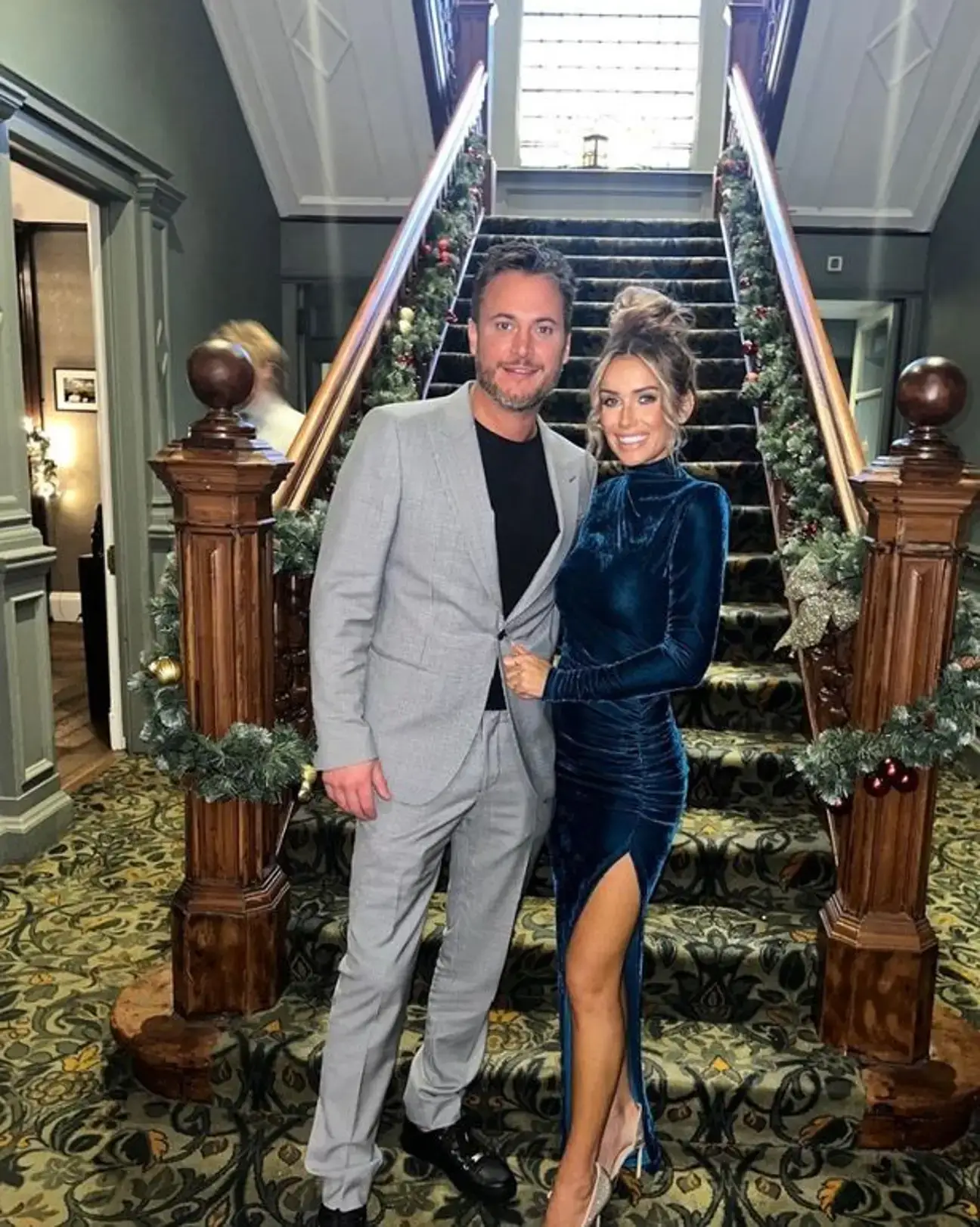 The pair announced they were expecting their first child together last week.