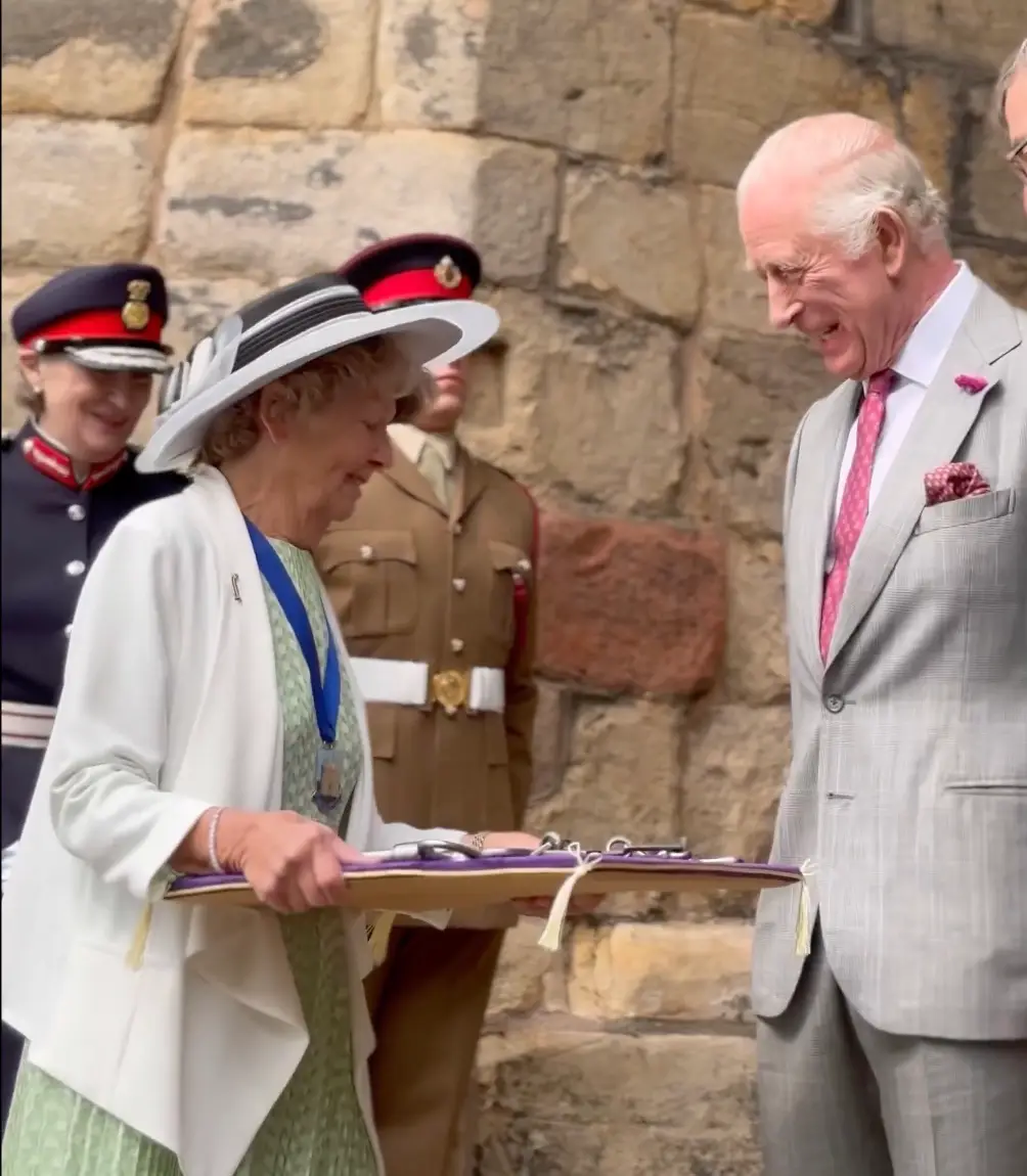 The King took a trip to Lancashire for the traditional ceremony (X/@RoyalFamily)