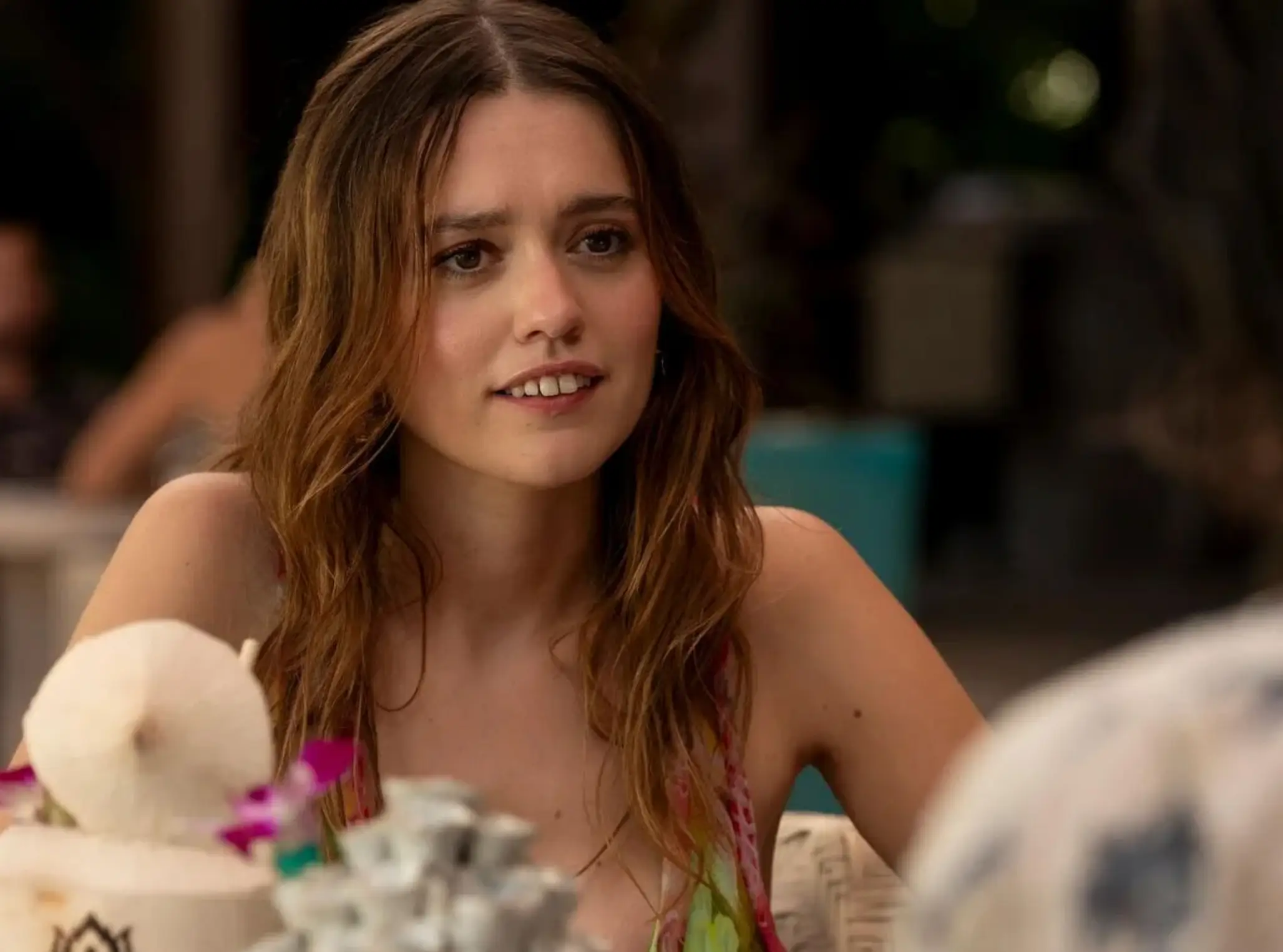 Aimee Lou Wood plays Chelsea in the new series of HBO's White Lotus (HBO)