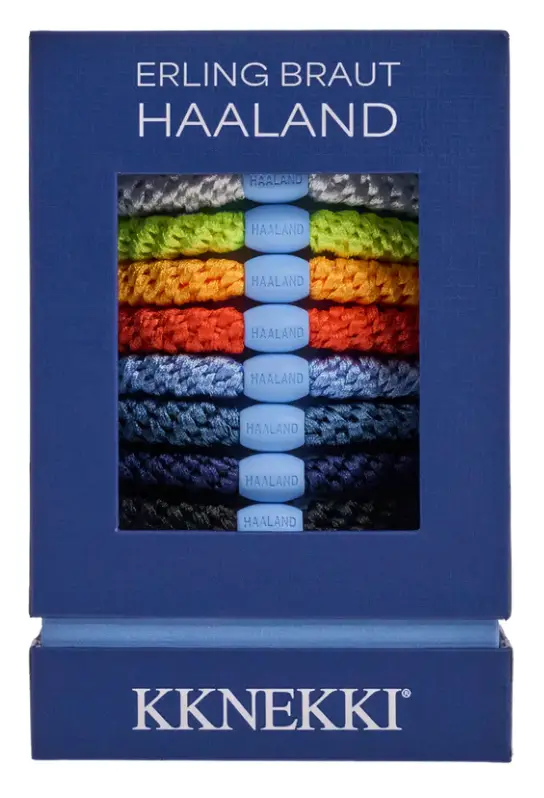Haaland is an investor in the hair tie brand (KKNEKKI)