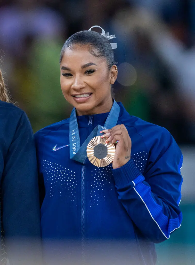 American gymnast Jordan Chiles is in the centre of a score change controversy following the Olympics. (Tim Clayton - Corbis / Contributor / Getty Images)