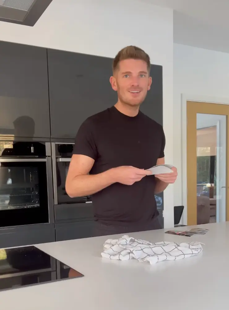 Best friend Adam Frisby didn't believe her at first! (