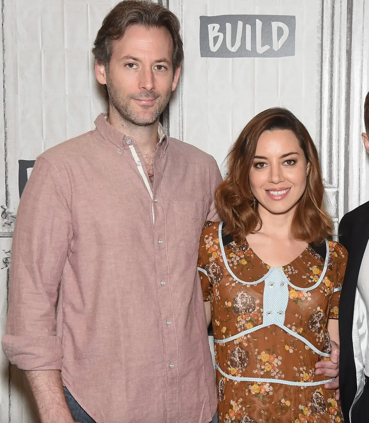 Aubrey Plaza and Jeff Baena (Gary Gershoff/WireImage/Getty Images)