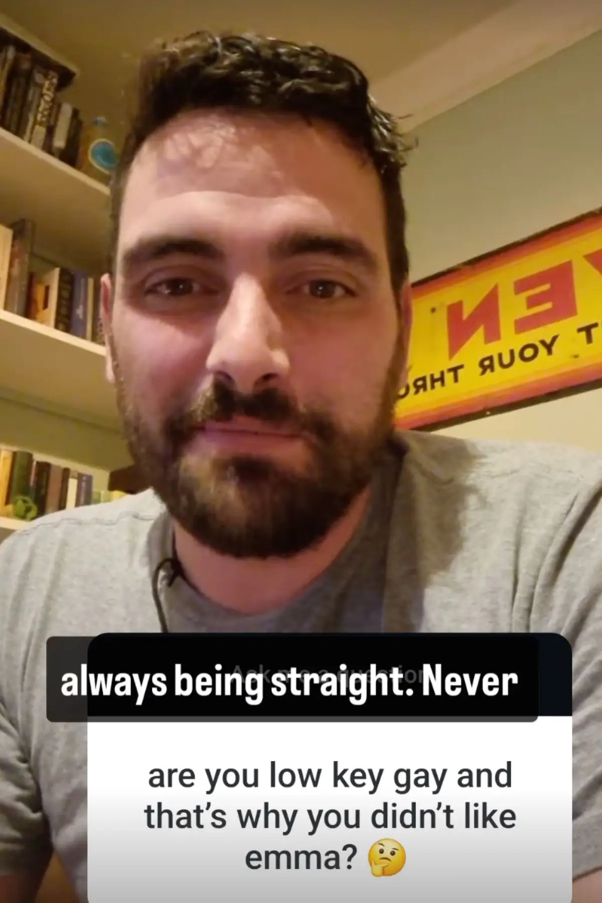 Caspar lifted the lid on his sexuality during a Q&A session (Instagram/@casparinthecountry)