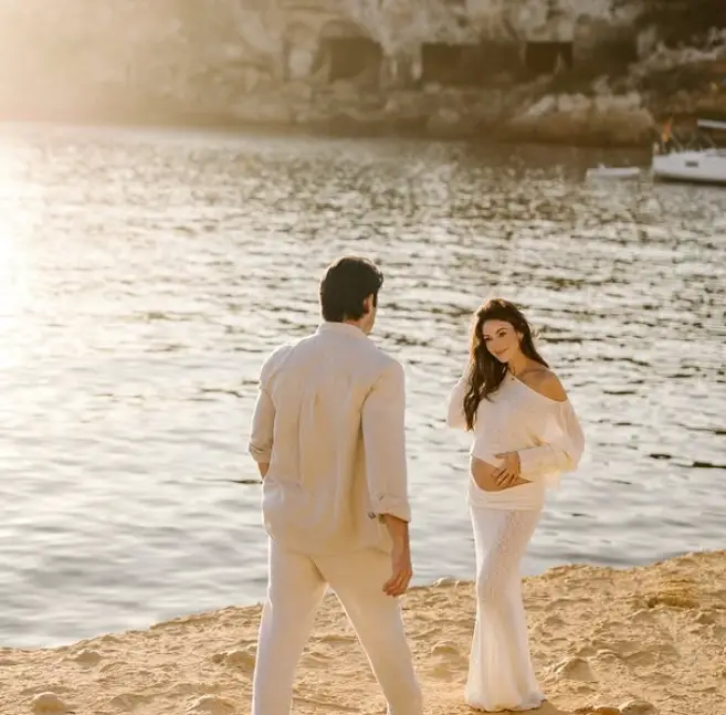 They announced the pregnancy at the start of the year (Instagram/@michellekeegan)