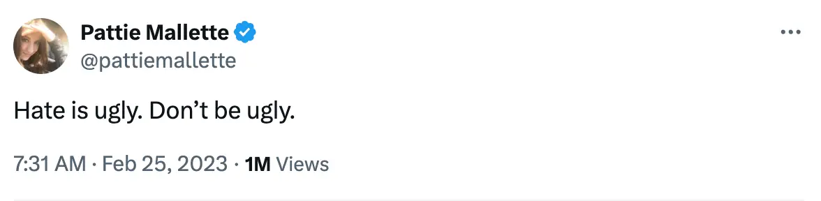 Justin's mum tweeted this (@pattiemallette/X)