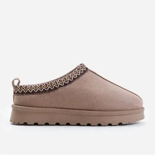 Matalan Where's That From Faux-Faux Suede Fur Lining Slipper Boots