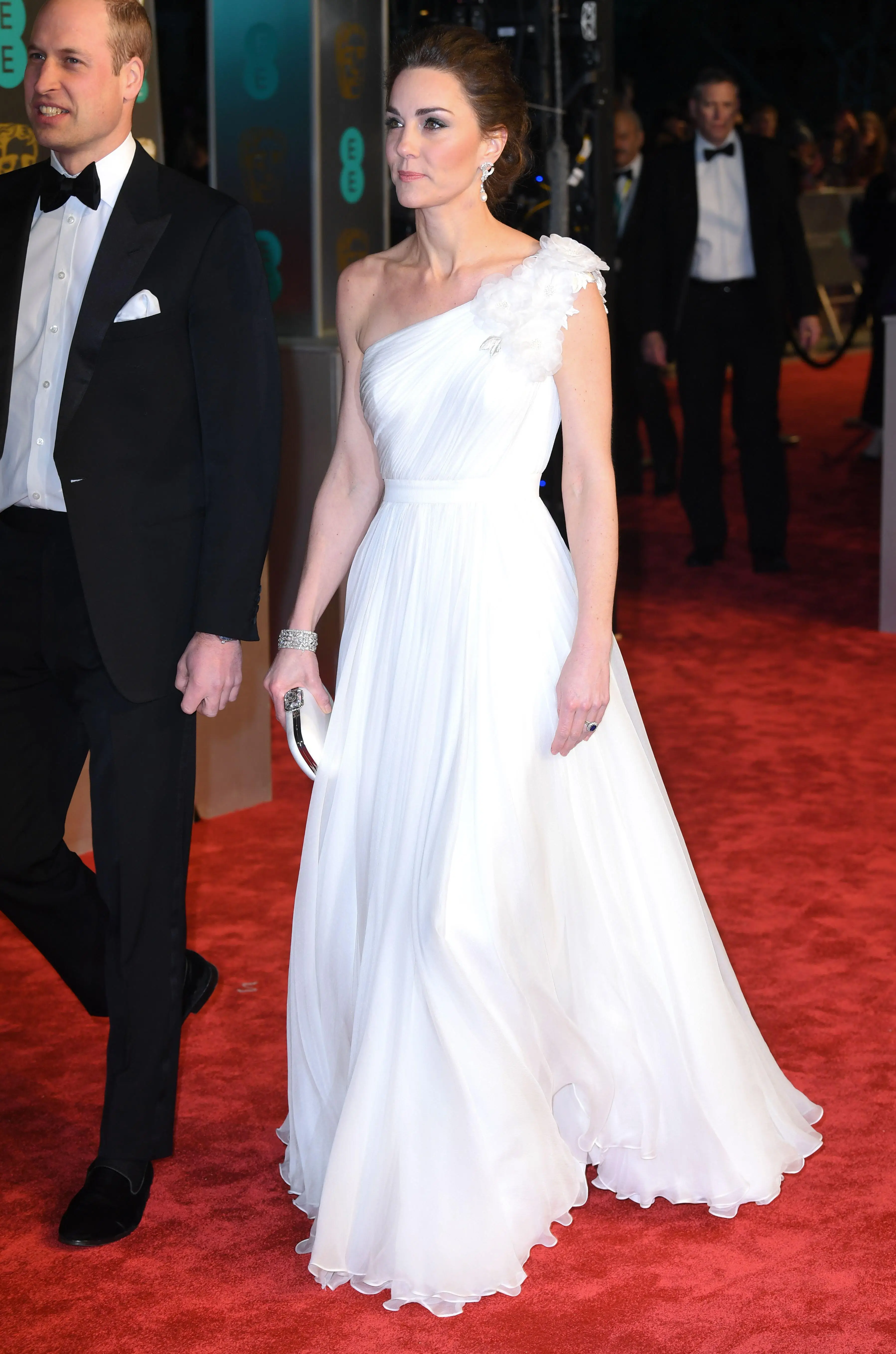 Kate Middleton at the BAFTAs in 2019.