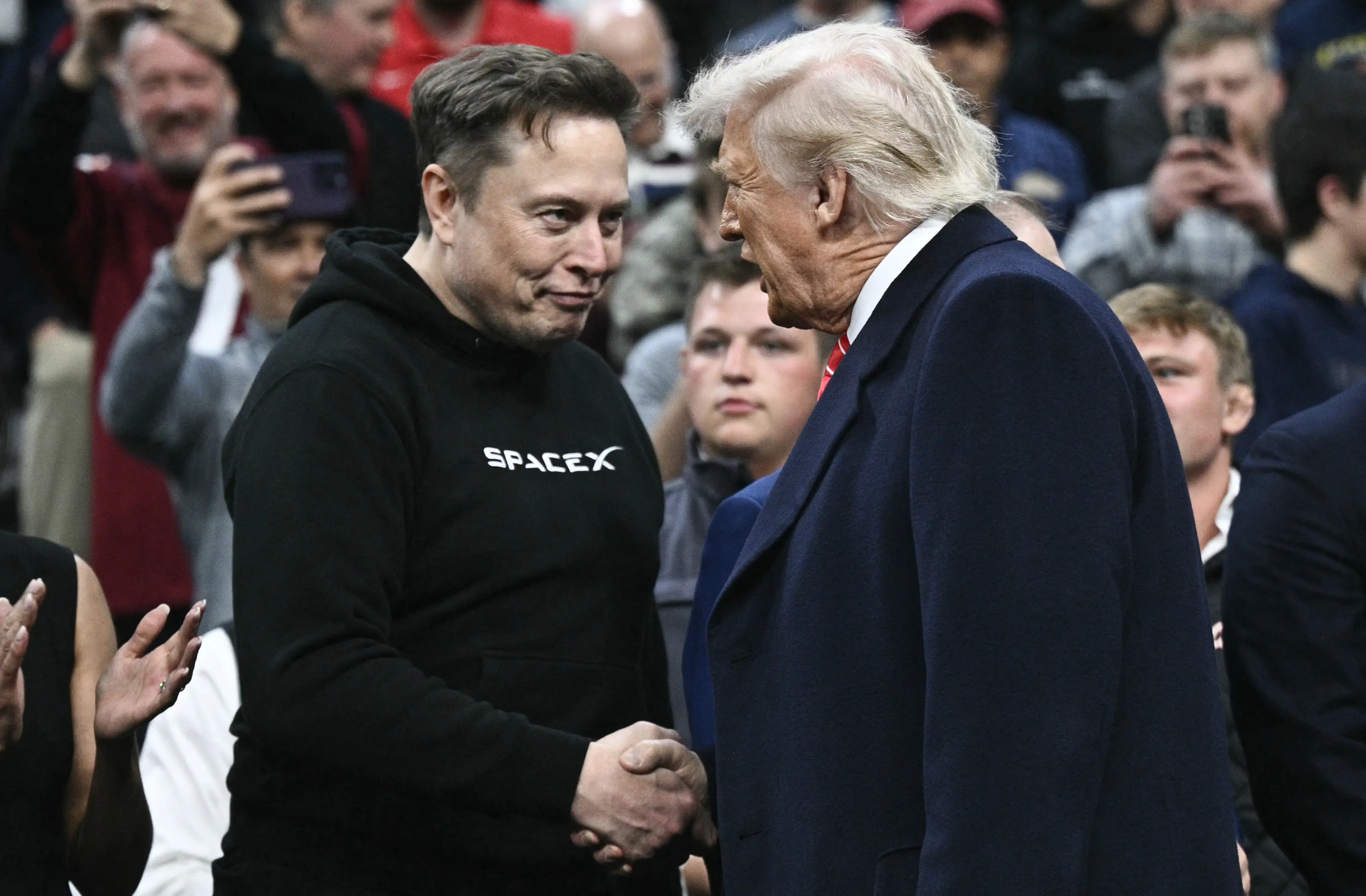 Trump and Musk's relationship is said to have broken down in recent months (BRENDAN SMIALOWSKI/AFP via Getty Images)