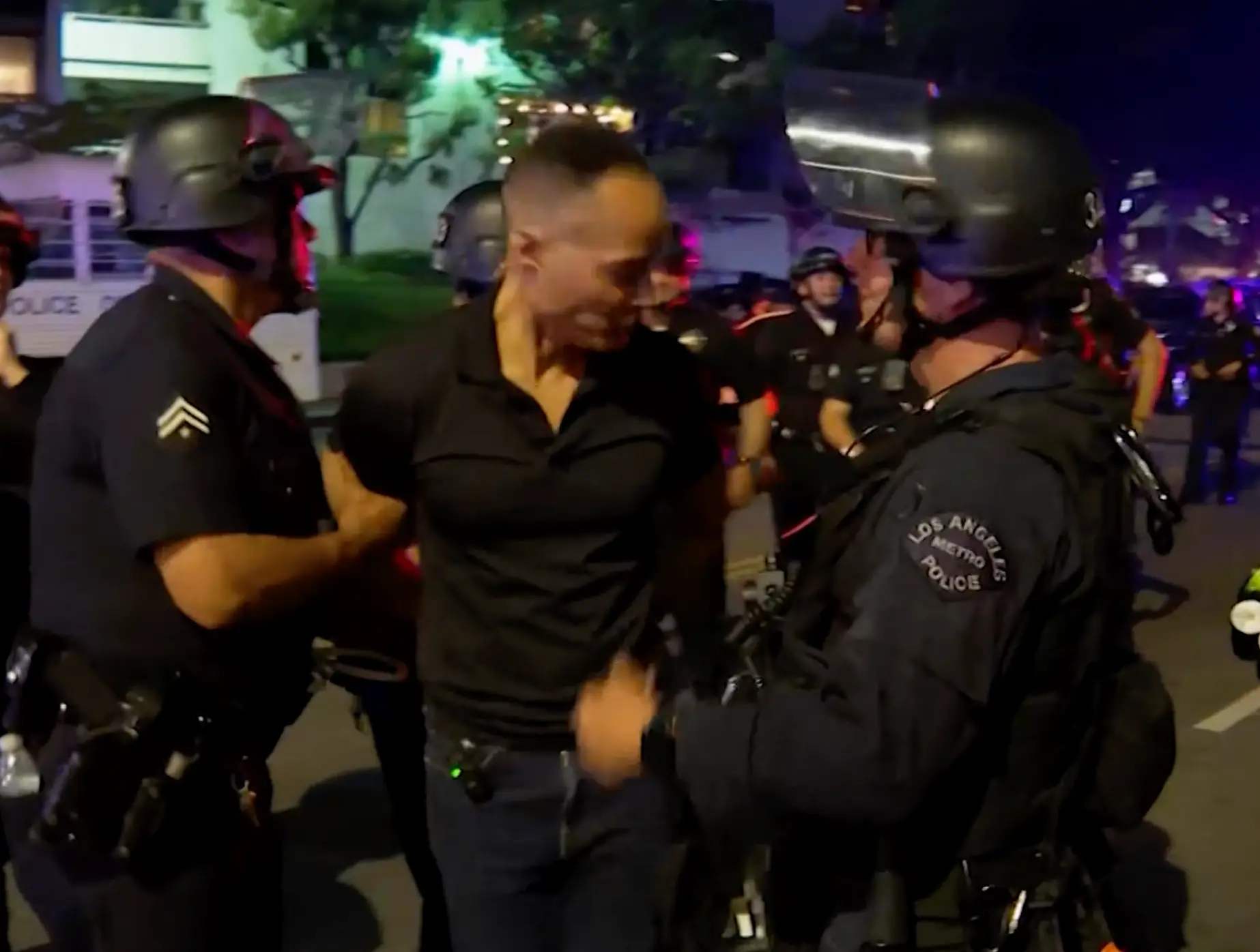 CNN National Correspondent, Jason Carroll, was detained while reporting on the LA protests on Monday (9 June) (CNN)