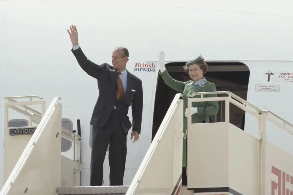The Queen and Prince Philip flying on the British Airways Concorde (Tim Graham Photo Library via Getty Images)