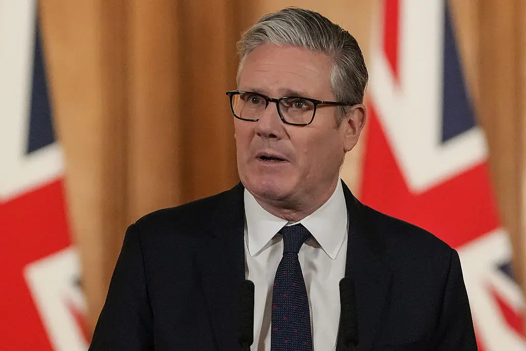 Keir Starmer has announced a landmark social media ban for under-16's in the UK (WPA Pool/Getty Images)