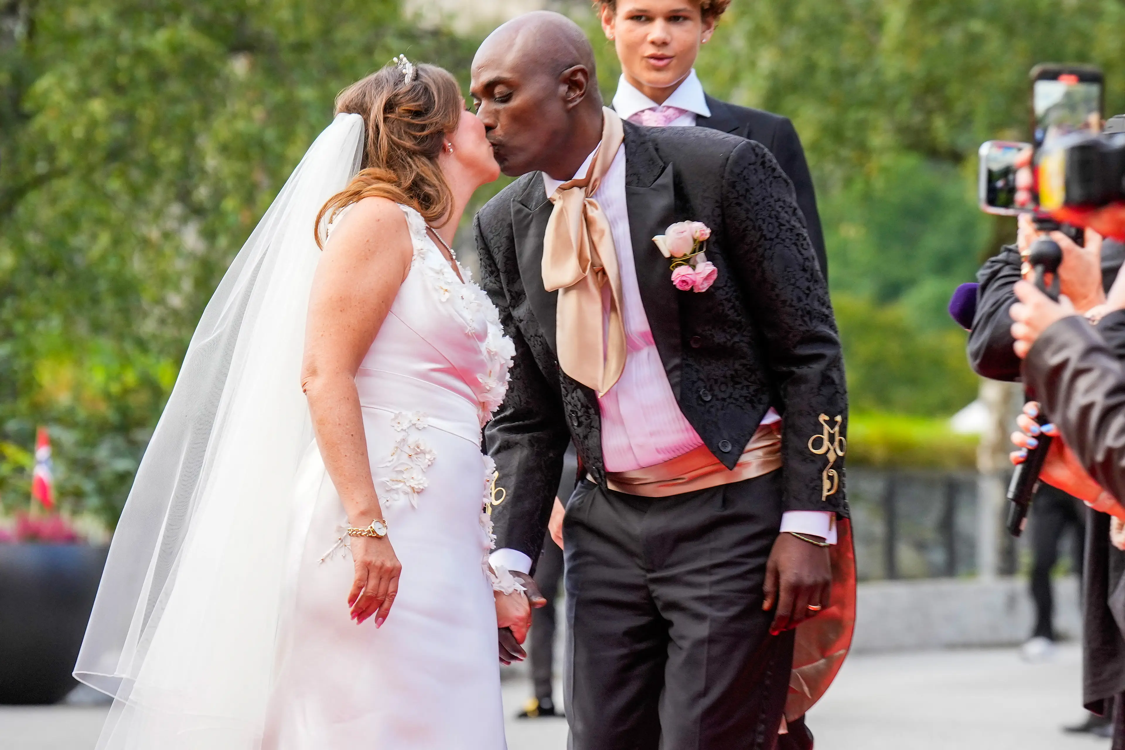 Princess Märtha Louise of Norway and her husband Durek Verrett have been subject to 'lavender marriage' allegations (HEIKO JUNGE/NTB/AFP via Getty Images)