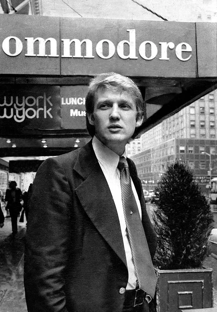 People think he resembles his dad, Donald Trump, when he was the same age (Donald Trump in 1976 - New York Daily News)