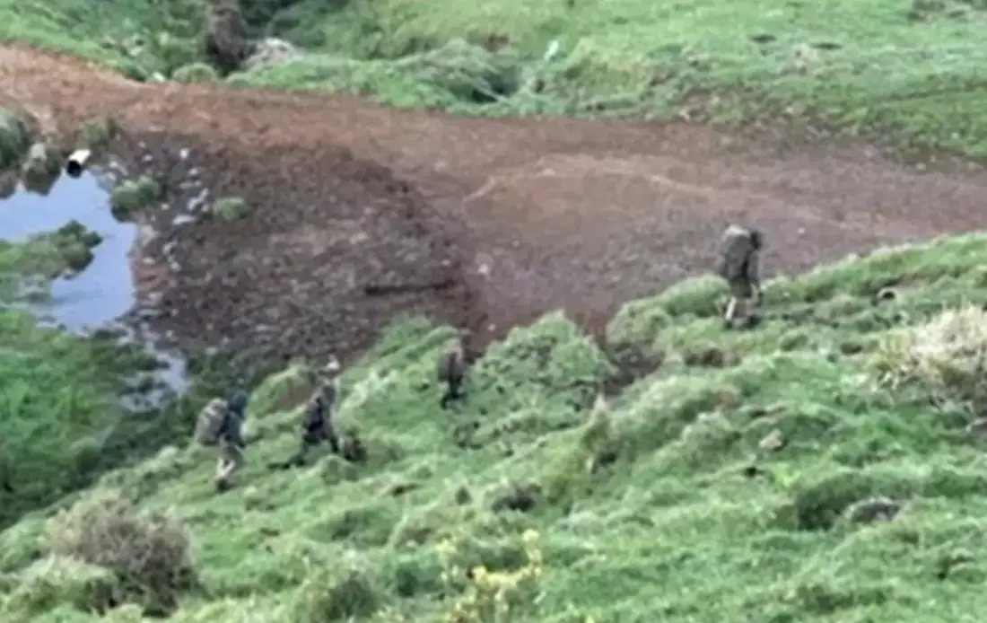 The family were spotted in the wilderness (1News)