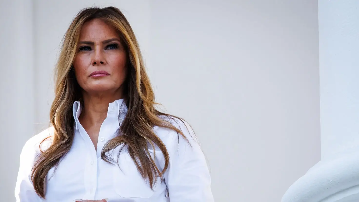 Melania Trump's letter has gone viral, with some conspiracy theorists claiming she may not have signed it herself (Samuel Corum/Getty Images)