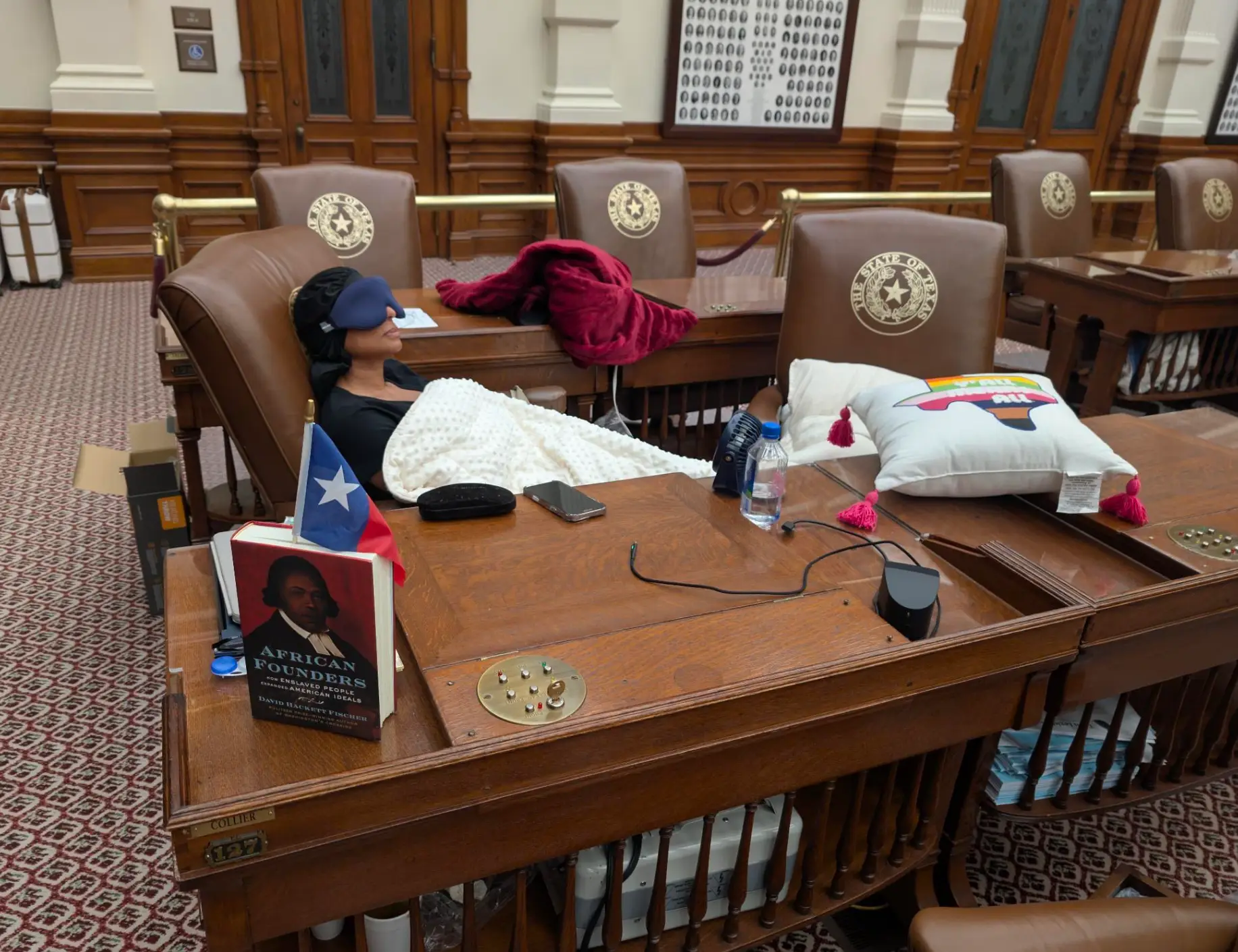 Collier posted this photograph to show the reality of her situation (X/@NicoleCollier95)