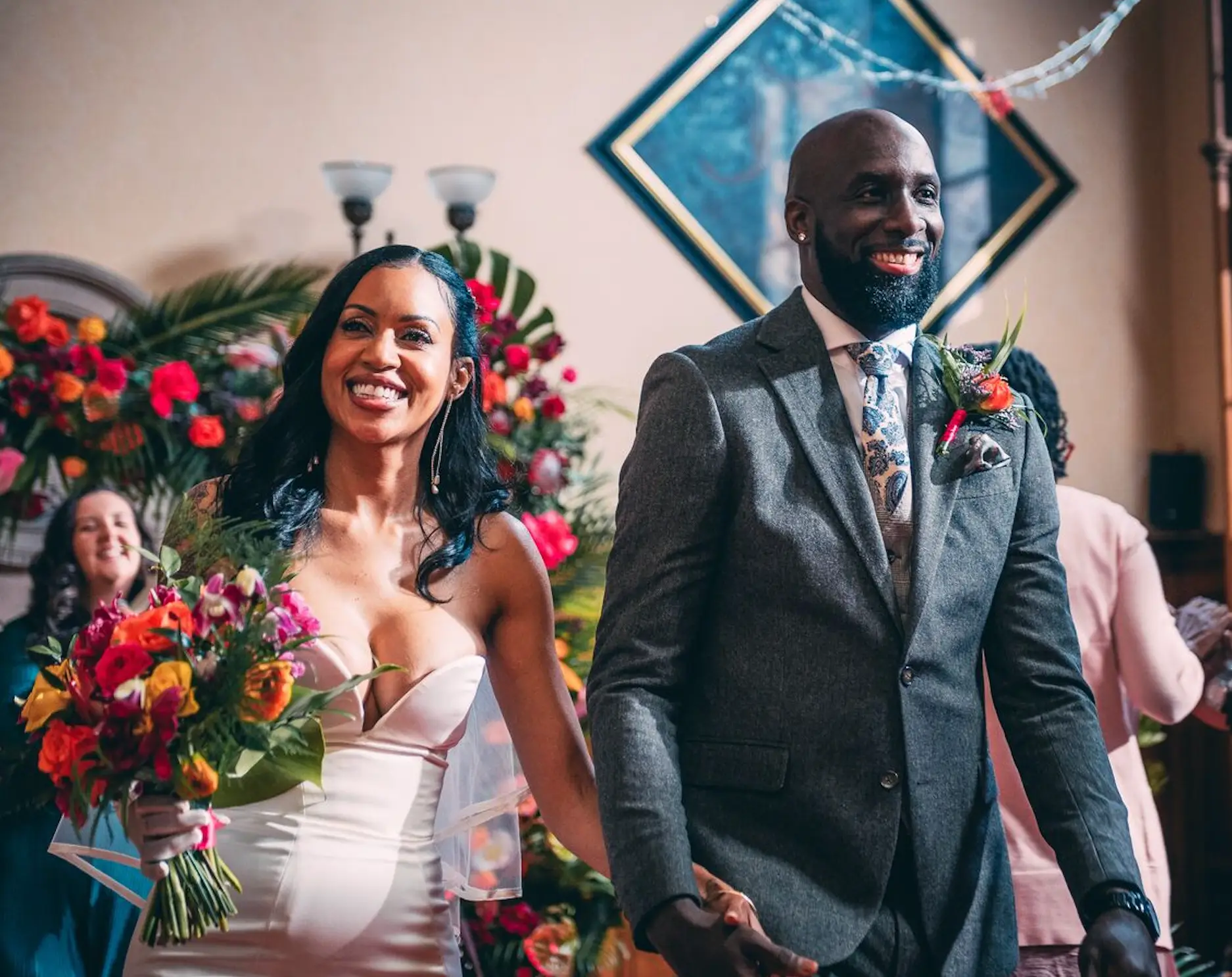 The pair initially appeared loved-up (Channel 4)