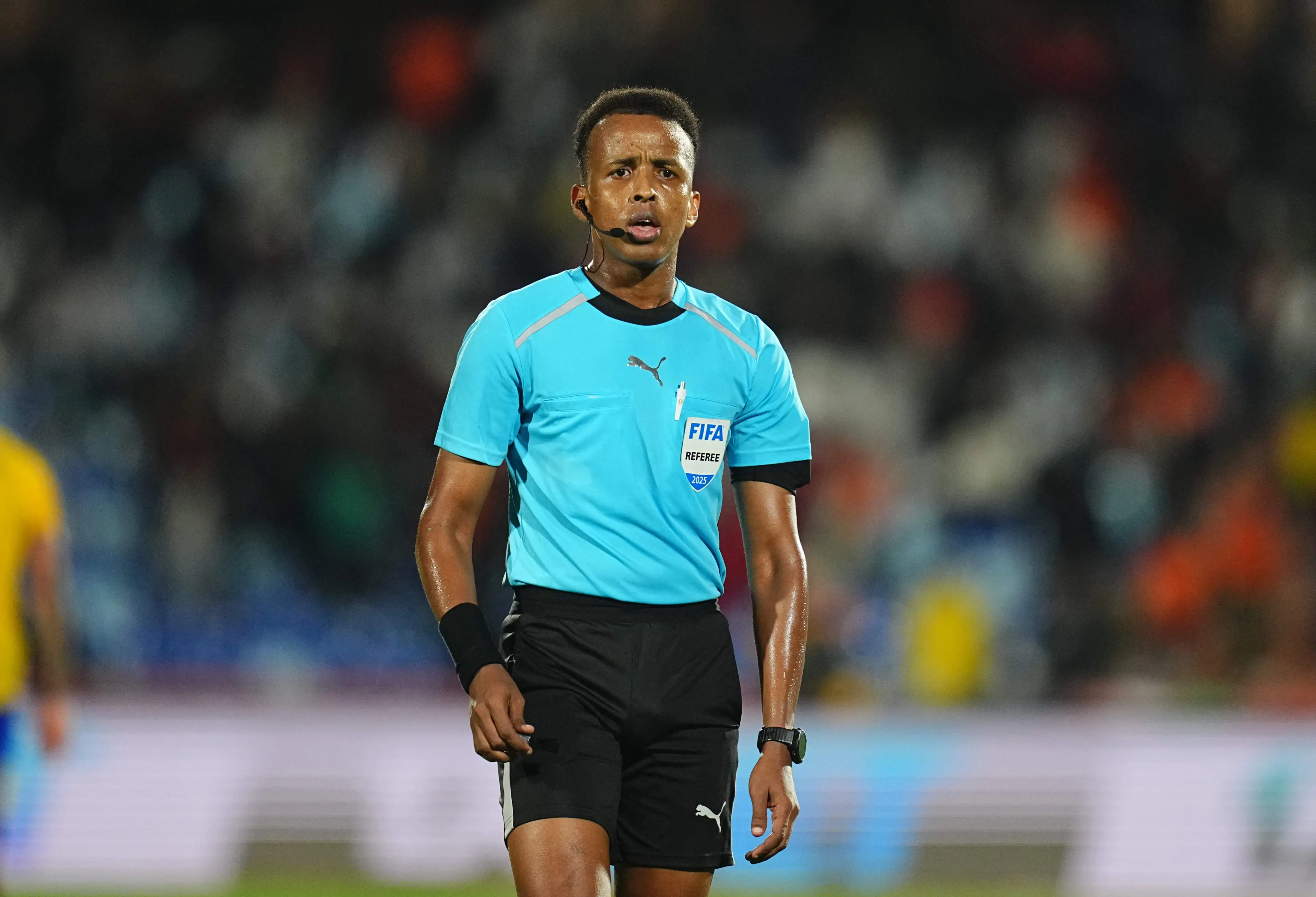 Omar Artan was set to be the first Somali referee at the World Cup (Ulrik Pedersen/NurPhoto via Getty Images)